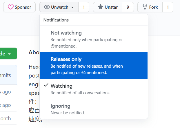 选择 Releases only